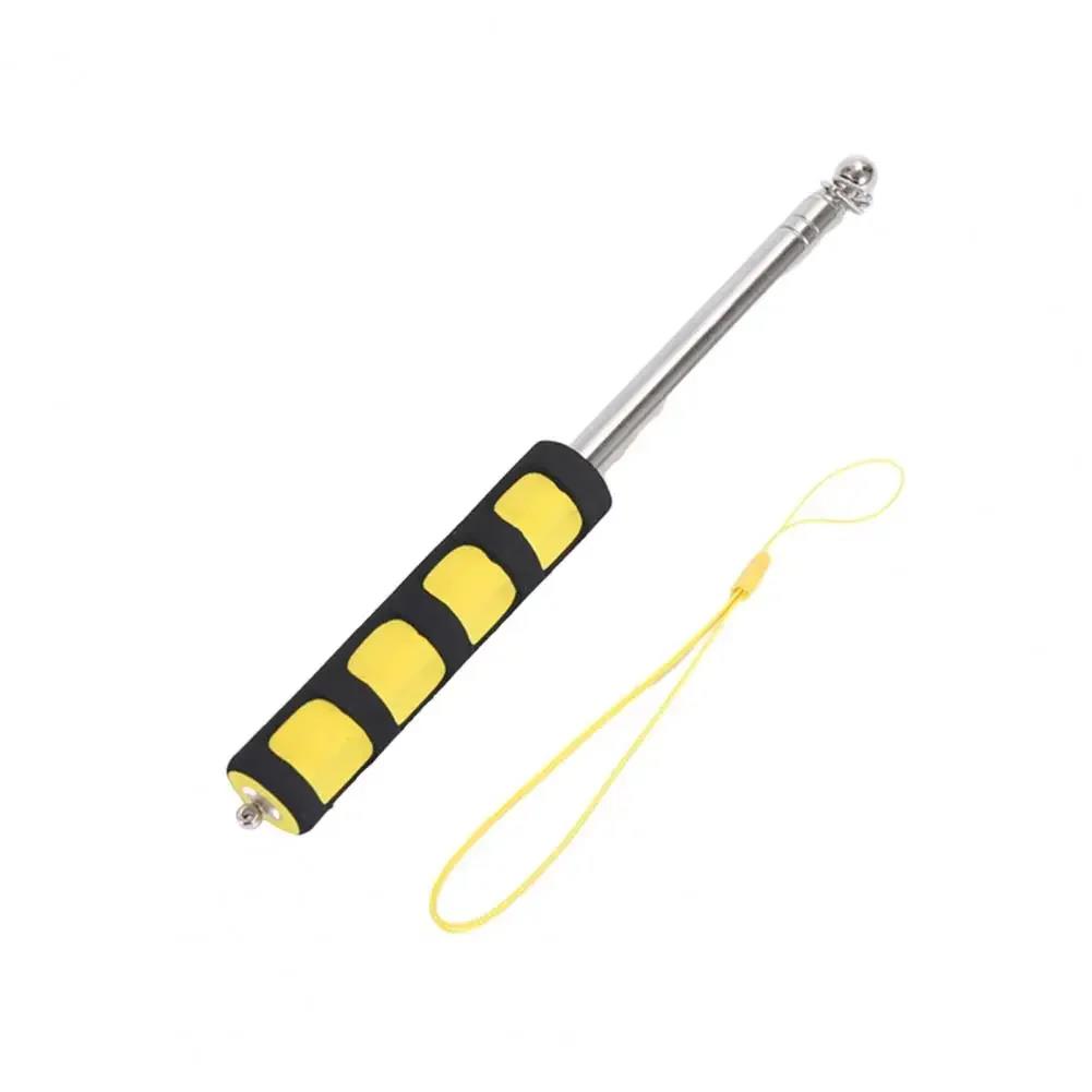 

Hot sale Sturdy Flag Pole Easy to Carry Telescopic Flagpole Non-slip Handle Portable Handheld Teaching Pointer Stick жовтий