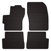 Dywaniki Samochodowe Gumowe Do: Mazda 3 I BK Hatchback (2003-2009) - Czarne, Dopasowane