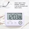 Digital Timer with Loud Alarm Large Screen Mute ON/Off Switch Kitchen Timer with Hanging Hole Bracket Time Reminder Tool for Home