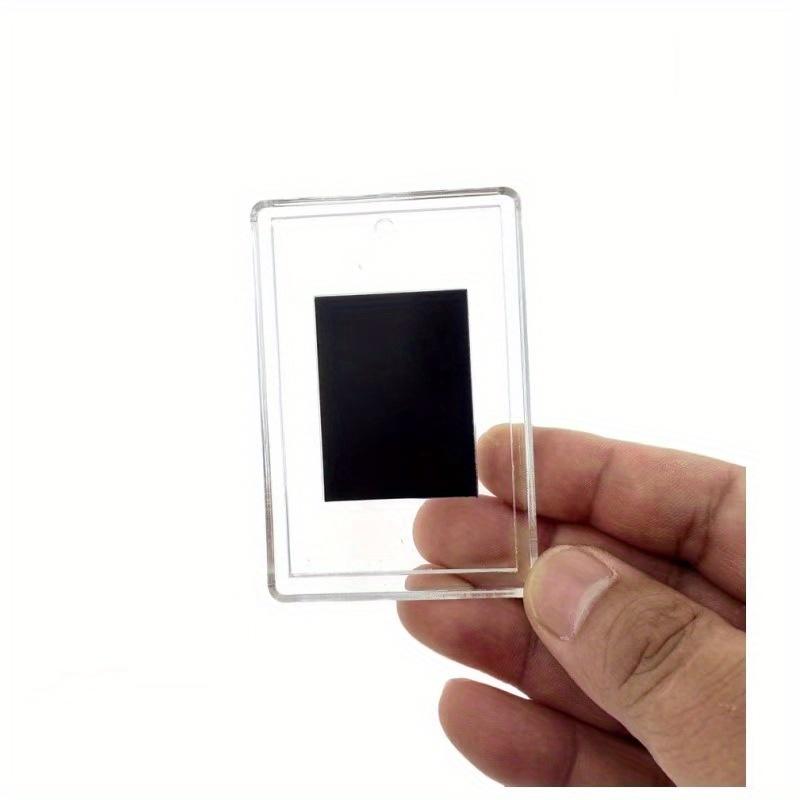 20/10pcs Acrylic Magnetic Photo Frame Refrigerator Magnets, Transparent Label Display Stand, Mini Photo Frame, for Home Living Room