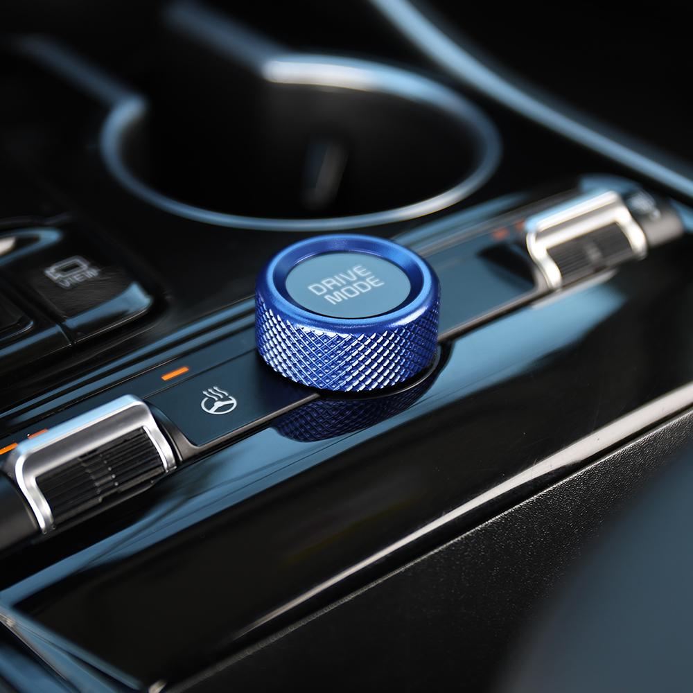 

1PCS Blue Aluminum Central Gear Shift Konb Trim Ring Cover For Kia K5 2026-2026 Interior Replacement Accessories синий