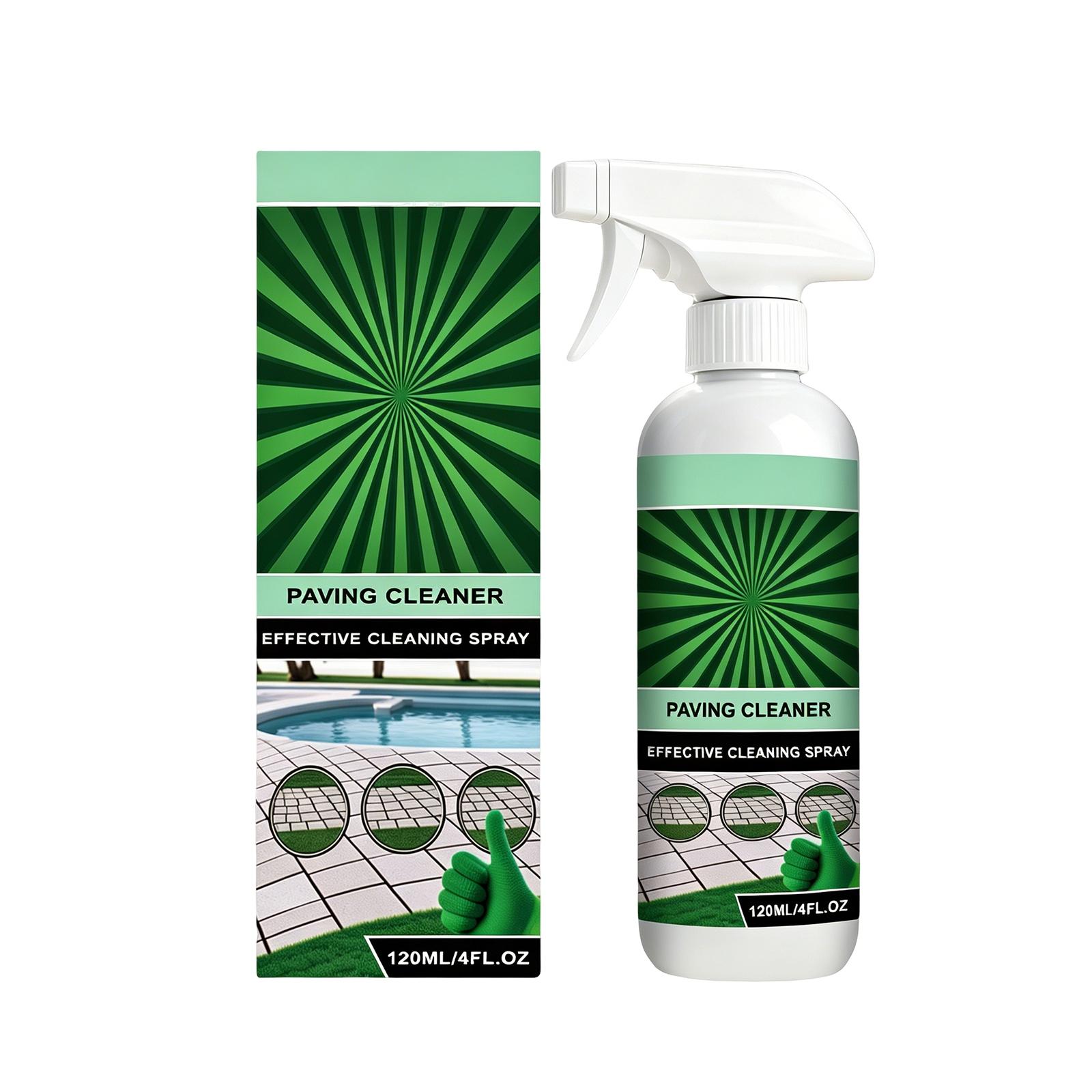 

Paving Cleaner Effective Cleaning Spray for Outdoor Surfaces Removes Dirt Grime and Stains Suitable for Patio Driveway and Walkway 120ML 4FL OZ One Size зелёный