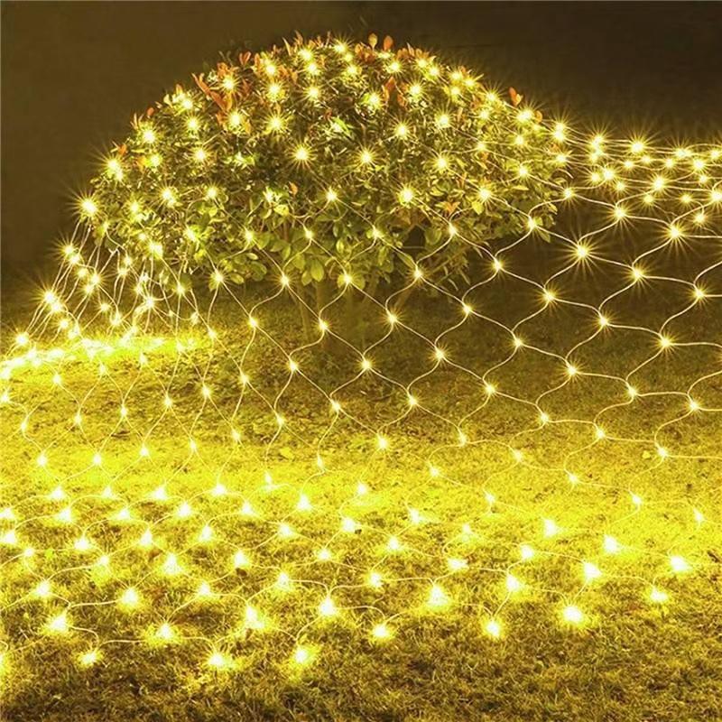 LED Net Solar Fishing Lights for Outdoor Lawn and Hotel Decor