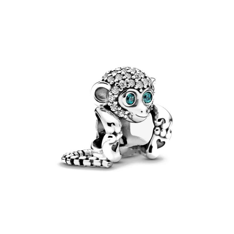Newest 925 Silver Charm Bracelet Forest Animal Series Jewelry for Women Kangaroo Owl Swan