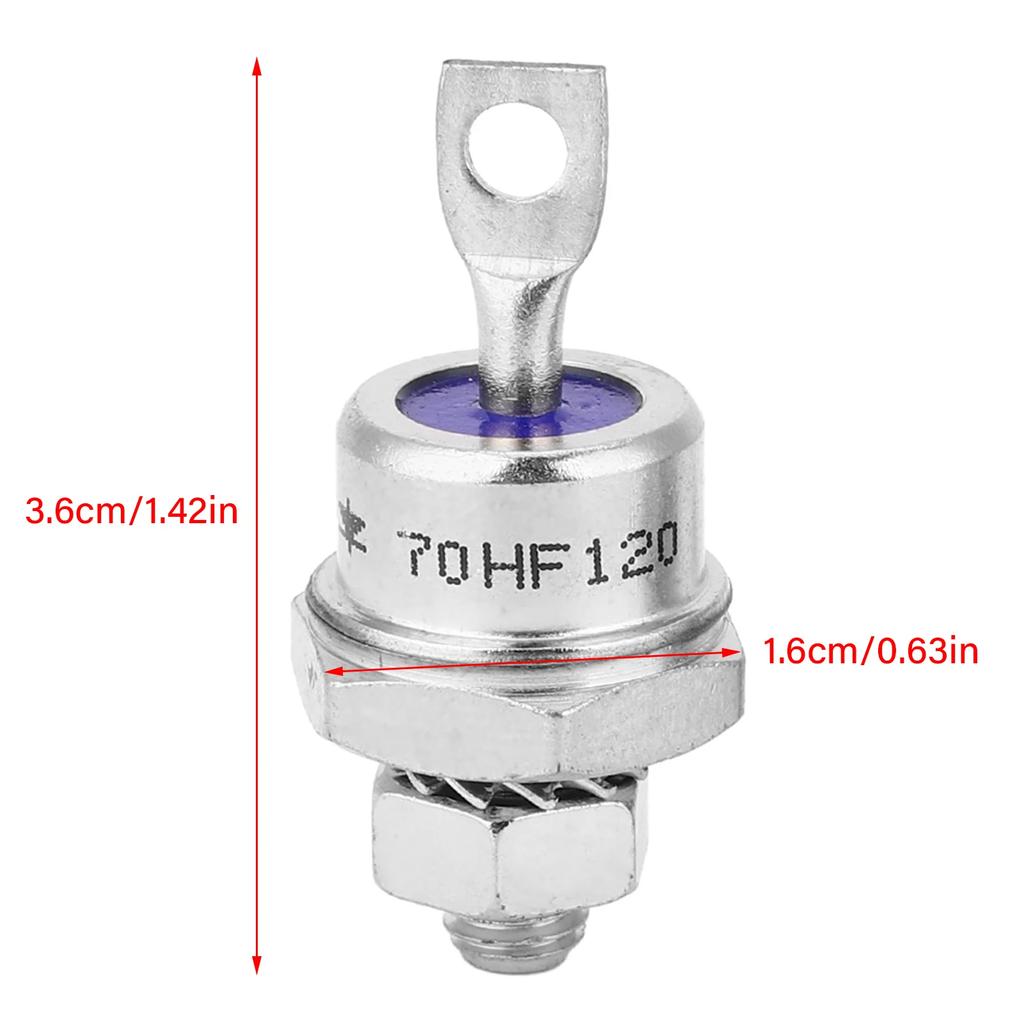 5 Pairs Rectifier Diode Spiral for Battery Charging 70HFR120/70HF120 70HFR120 Rectifier Diode Diode 70HF120 Rectifier Diode