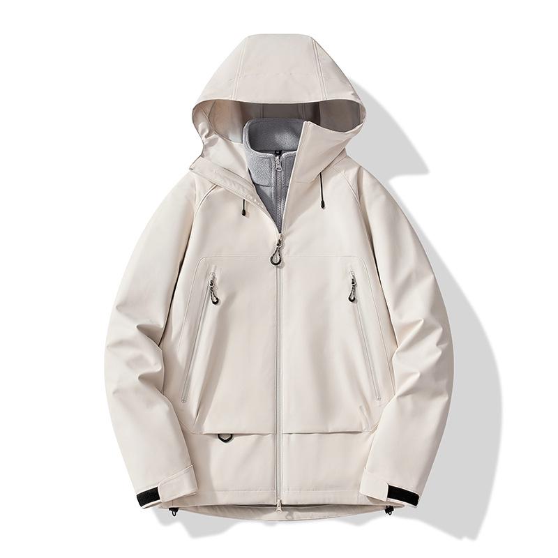 

Зимняя уличная куртка в стиле «звезда» 3-в-1, съемная, водонепроницаемая, дышащая, повседневная. 2XL