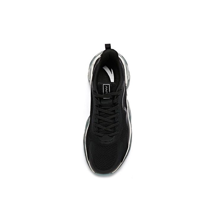 Anta Shock Absorbing Non-Slip Lightweight Low-Top Running Shoes Men Sneakers Black 112035501-5