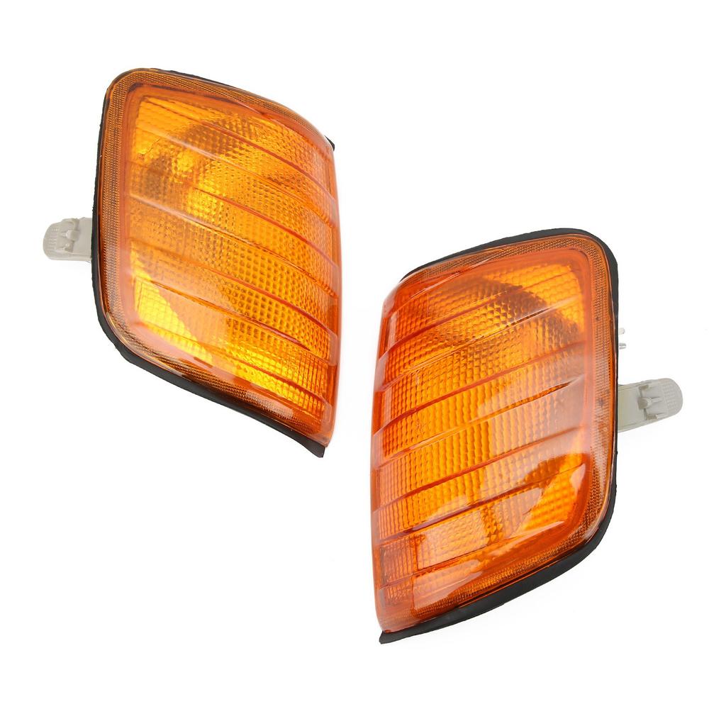 2pcs Amber Corner Parking Light Housing 183290012B Replacement for MercedesBenz Eclass W124 19851995