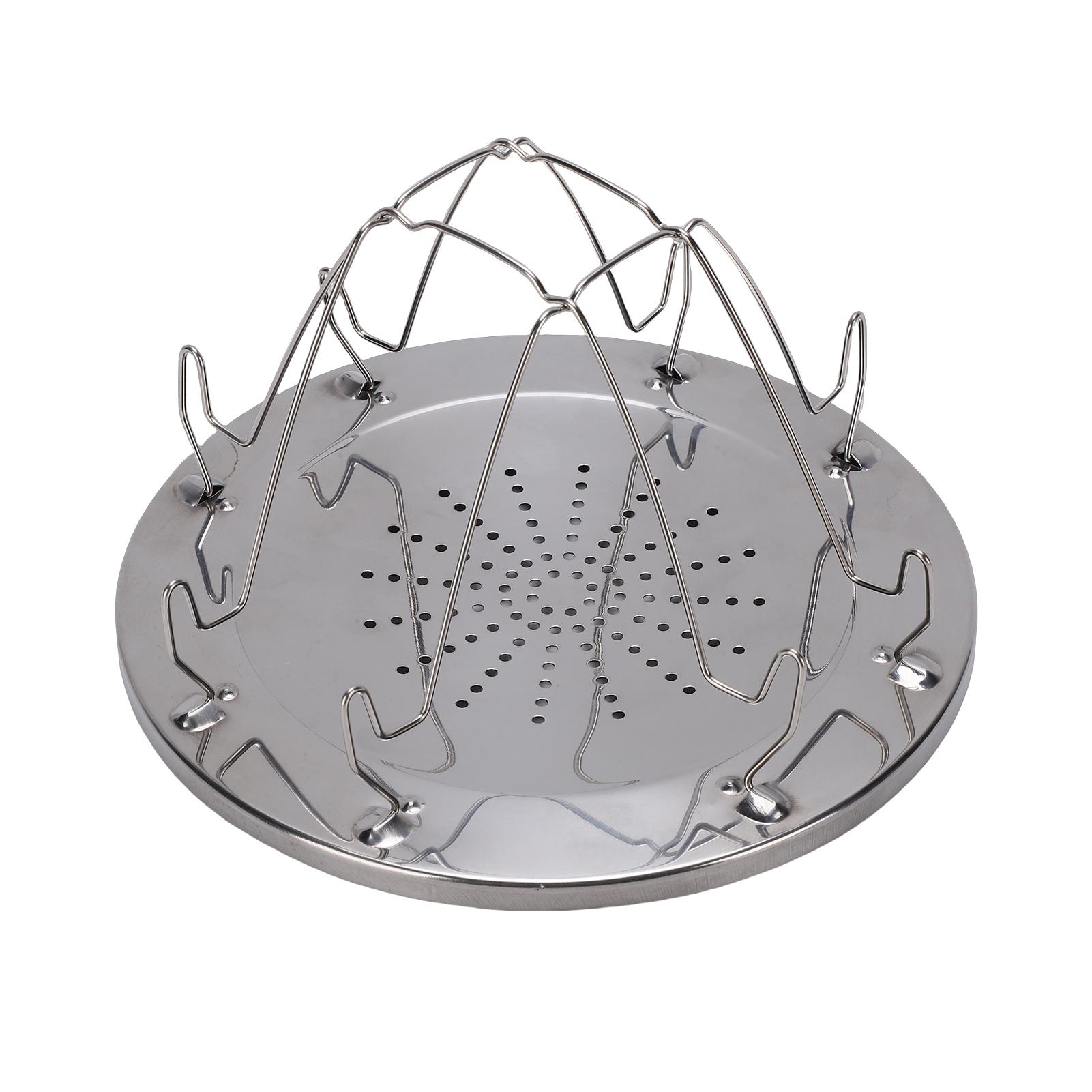 

Camping Stove Portable Foldable Stainless Steel Bread Grill for Outdoors Cooking Picnic BBQ