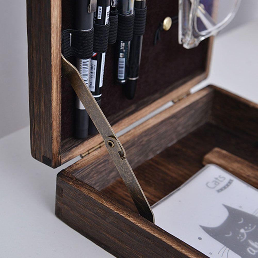 Portable Writers Messenger Wood Box Handmade Postman Bag Artist Tool Bag  Writer Series