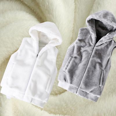 Winter Faux Fur Sleeveless Jacket Women Hooded Flannel Vest Casual Plush Waistcoat Warm Outerwear Fluffy Fleece Vest
