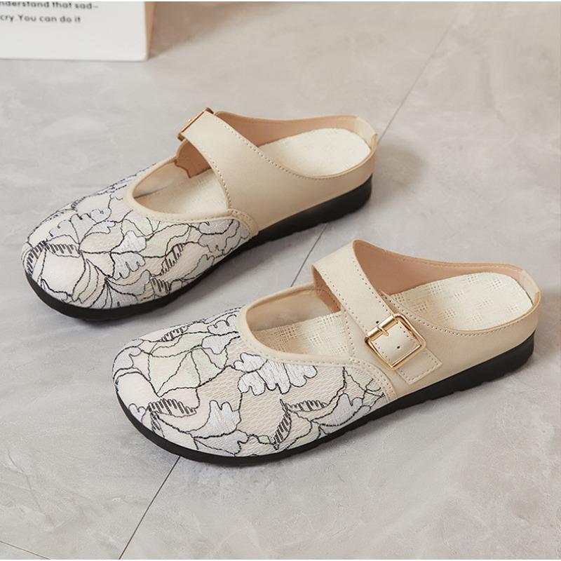 2025 Mom Ortho Sandals Breathable Platform Slides Non-Slip Cushion Sole Wide Fit Adj. Strap Outdoor Indoor  Ladies Shoes