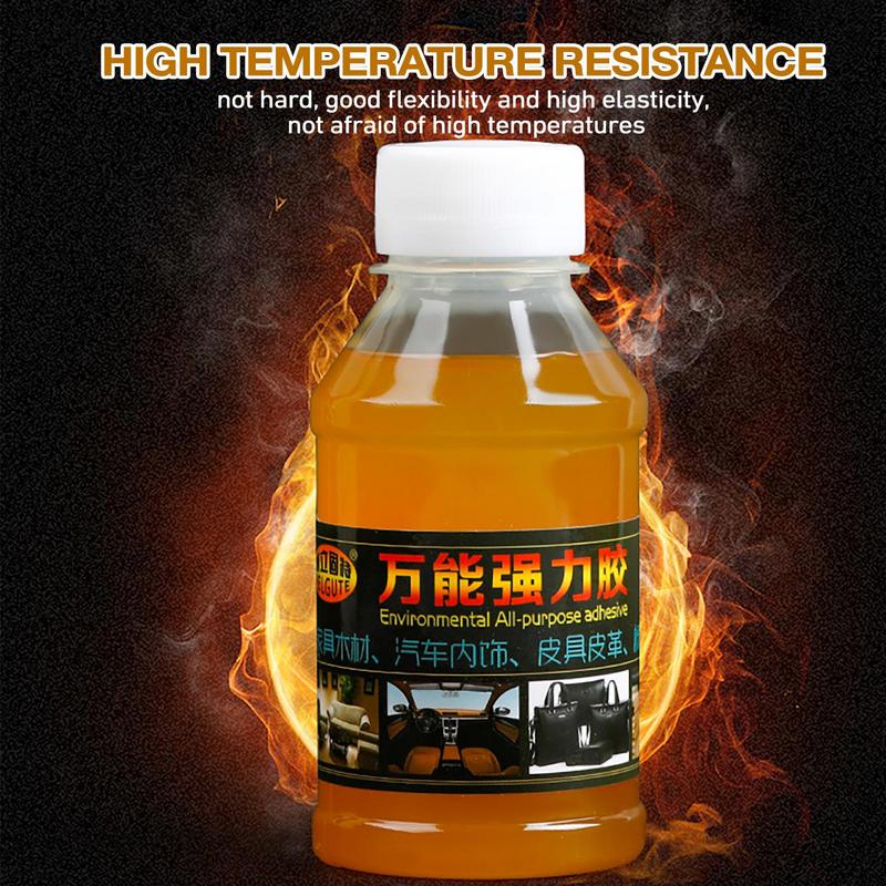 Portable 100ml Clear Fabric Glue Liquid Leather Repair Adhesive Car Inside Roof Cloth Repair Instant Liquid Vehicle Accessories