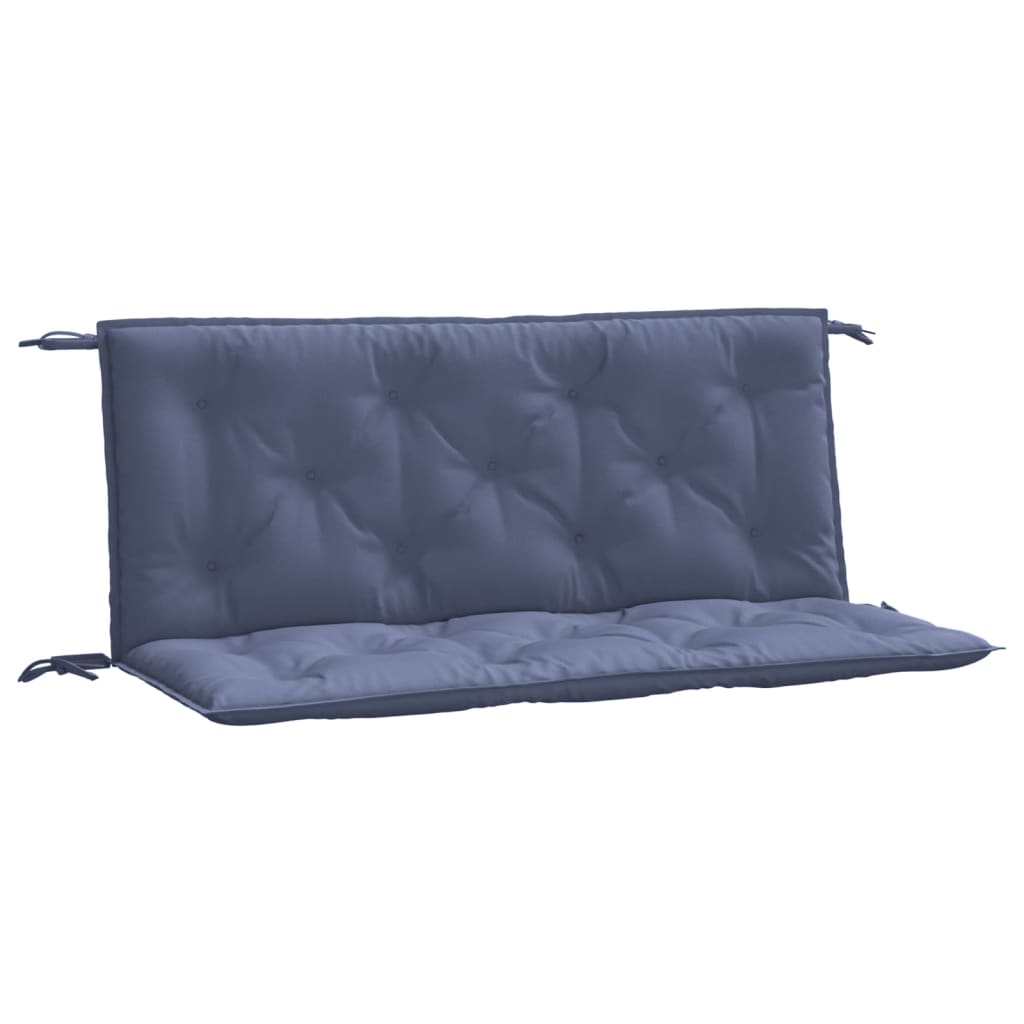 Vidaxl Garden Bench Cushions, 2 Pcs, Navy Blue, 120X50X7 Cm