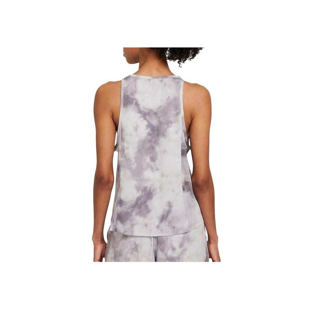 Nike Sports Lifestyle Series Printed Round Neck Sports Vest Women Vests Deep-Purple CZ9617-077