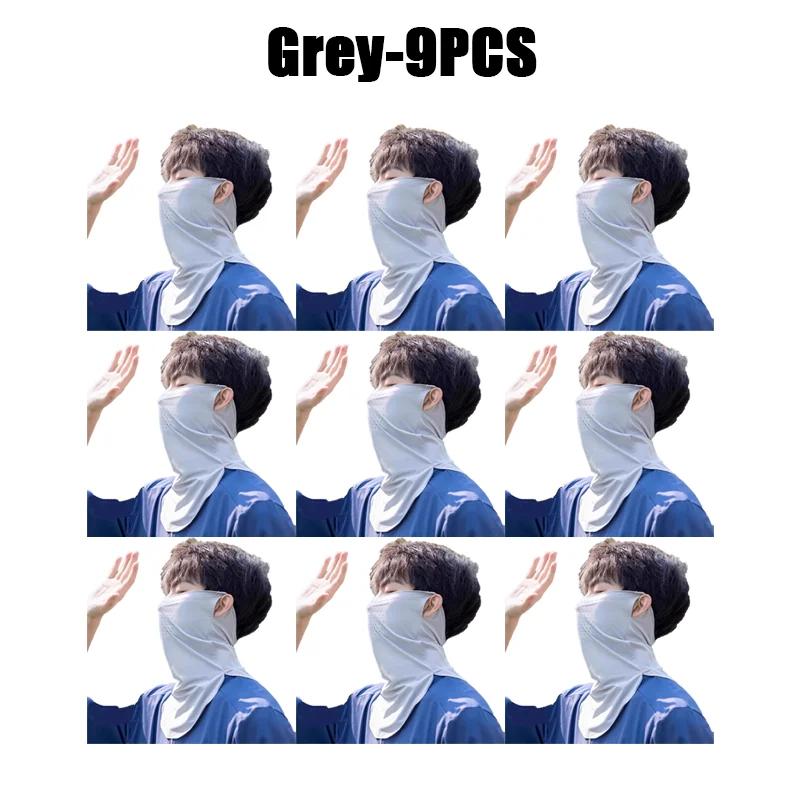Unisex UV Protection Outdoor Neck Wrap Cover Sports Sun Proof Bib Ice Silk Mask Face Cover Neck Wrap Cover Sunscreen Face Scarf