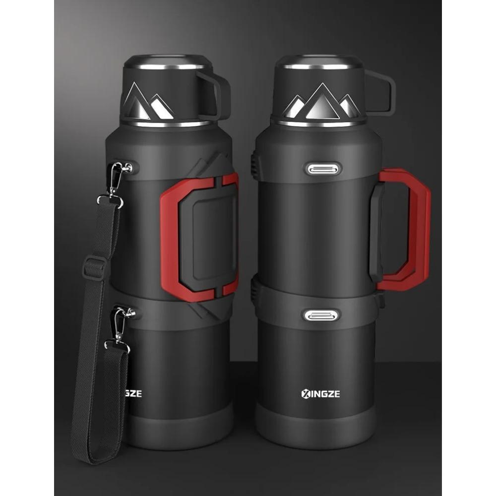316 Stainless Steel Insulated Thermos Bottle, 1L, 2L, 3L, Outdoor Travel Coffee Mugs, Thermal Vacuum Water Bottle, Thermal Mug