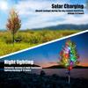 1 st Solcells Jul Tall och Cypress Gräsmatta Lampa LED Festlig Trädgård Spik Dekorativ Stående Trädgårdslampa Vattentät Trädgårdsspot