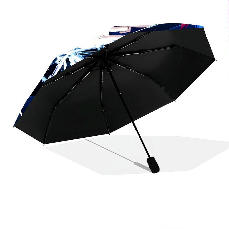 BlueLock Pattern Pattern New Style Umbrella, 1 Piece Automatic Folding Umbrella, Portable Foldable Travel Umbrella, Outdoor Umbrella,Birthday Gift