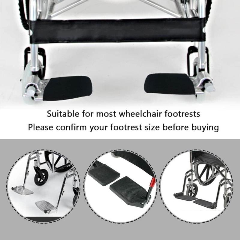 Wheelchair Footrest Cover Leg Pad Replacement Wheelchair Footrest Cover Universal Wheelchair Part Anti-Slip Foot Protection Pad