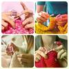 Portable DIY Crochet Finger Protector Mini Knitting Finger Sleeves Thimble for Crocheters New
