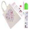 Kit Borsa Pittura Diamante Borsa in Tela Strass in Resina Artigianale Riutilizzabile Borsa a Mano Artistica(BB009 )