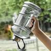 2.2L Sports Water Bottle Large Capacity Training Exercise Drink Bottle with Handle Hand Cranked Bottle Outdoor Gym Gallon Bottle