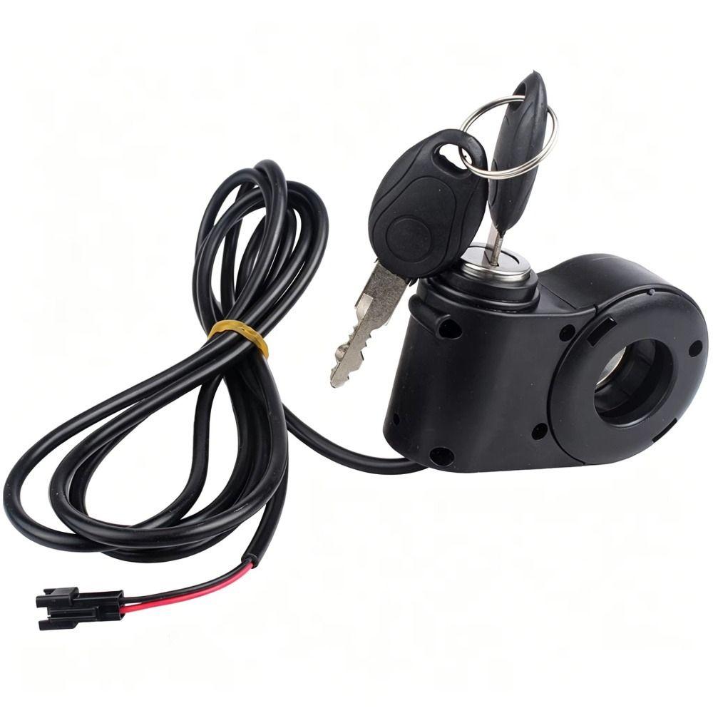 1Pcs 12V-72V Ebike Key Switch Lock 2 Keys Starter Switch Lock for Electric Scooter E-Bike