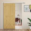 Complete sliding door kit 4 x 93 cm (h x w): rail, rollers, screws