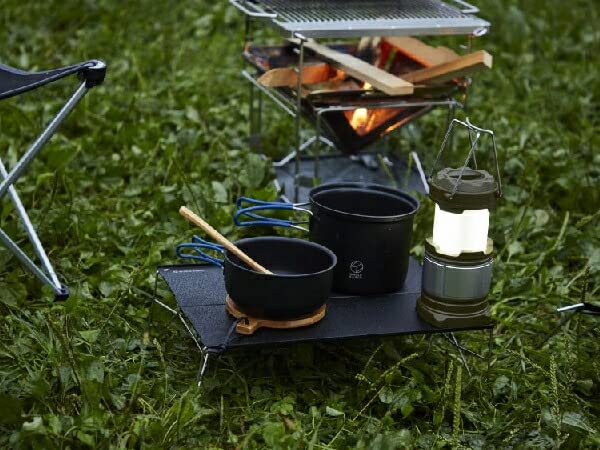 Whole Earth Outdoor Camping Cooker Set Pot Cup Aluminum Tableware NOMAD COOKER SET BK WE23DJ66 Black