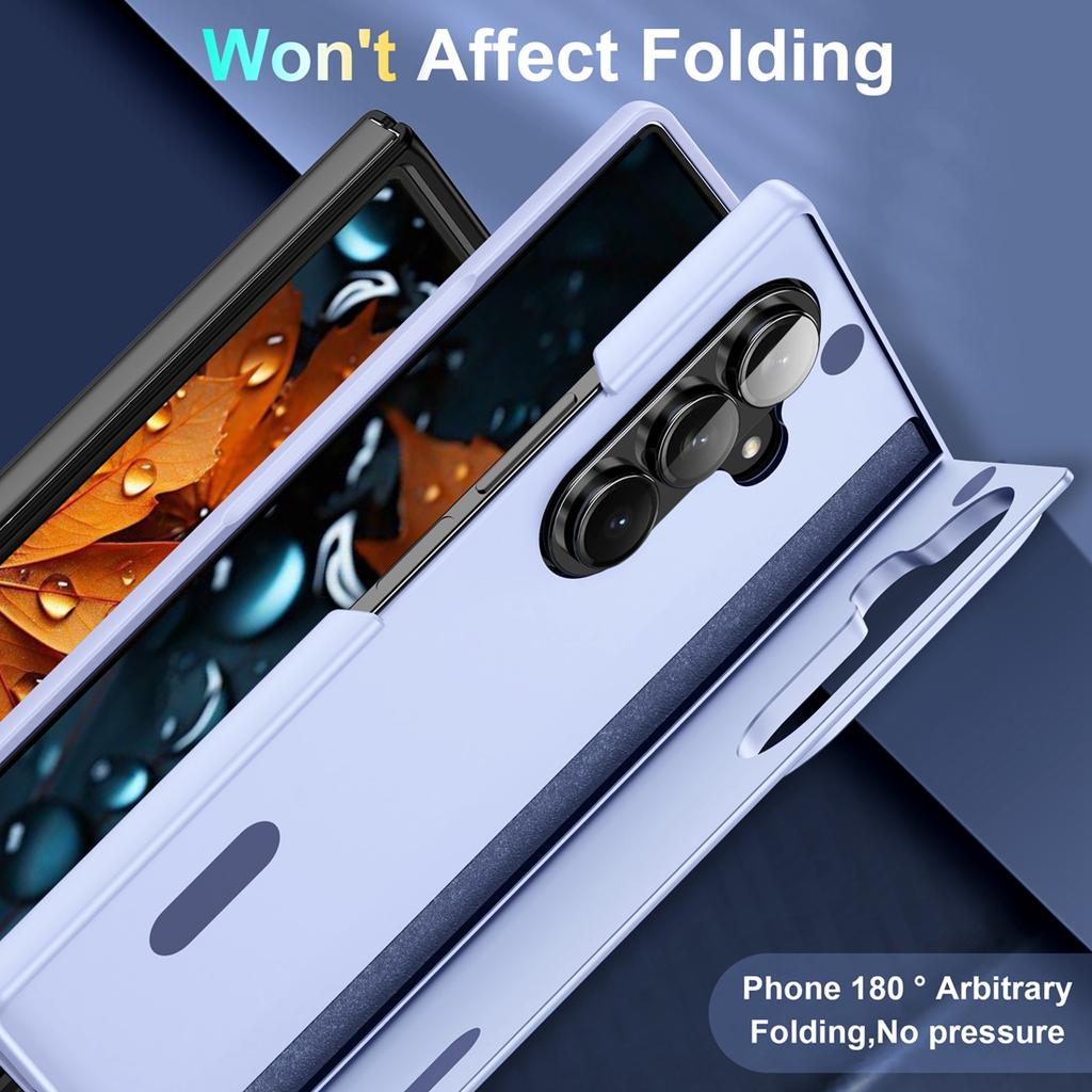 For Galaxy Fold 7 5G Phone Cover,Colorful Built-in Kickstand Shockproof Case for Samsung Galaxy Fold 6 /Fold 5/Fold 4 Cases