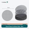 Ceramic Dark Grey Flower Pot Mesh Pad - Extra Large, Breathable & Insect-Resistant