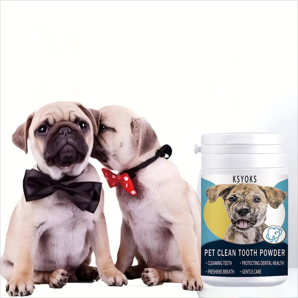 Remove dirt and plaque from the surface of pet teeth