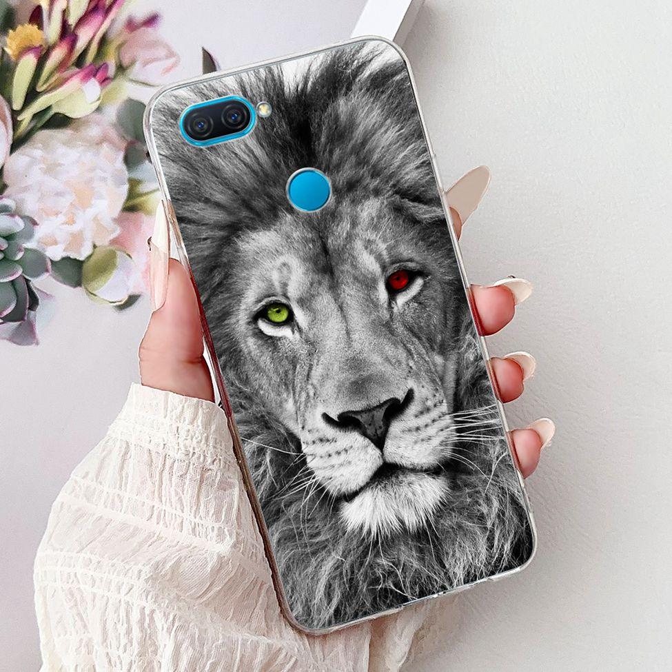 Clear For Oppo A12 CPH2077 CPH2083 Cover For Oppo A12 Case Luxury Butterfly Love Fashion Flowers Cool Lion Cute Painted