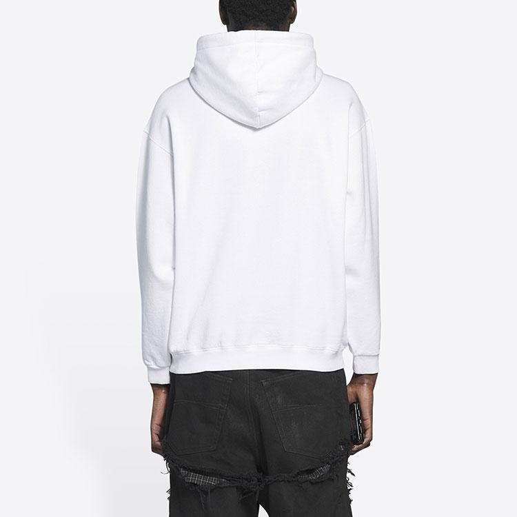 Balenciaga BB Pixel Medium Fit Hoodie 'White' Men's 600583TKVI89040