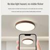 Walnut Wood Eye Protection Ceiling Light with 3-Color Dimming