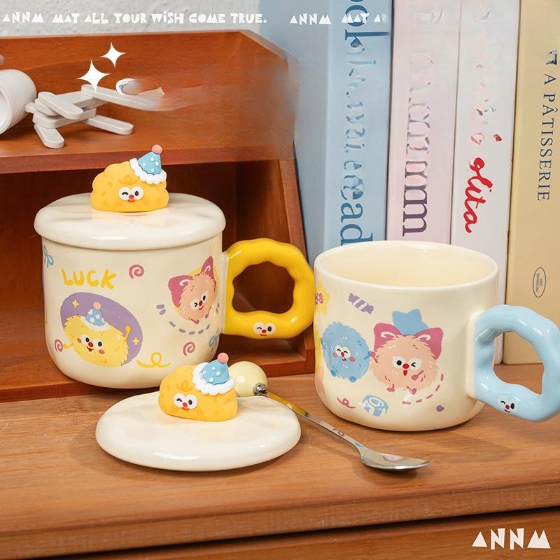 Creative Cartoon Water Cups Cute and Good Looking Children's Day Mugs Ceramic Cups Birthday Gifts Household Drinking Cups