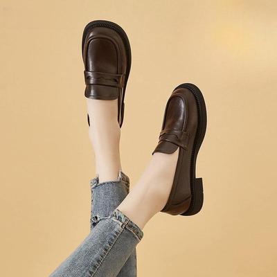 Herfst/Winter Nieuwe Stijl Ronde Neus Zacht Leer Waterdicht Multifunctionele Zachte Zool Schoenen voor Dames