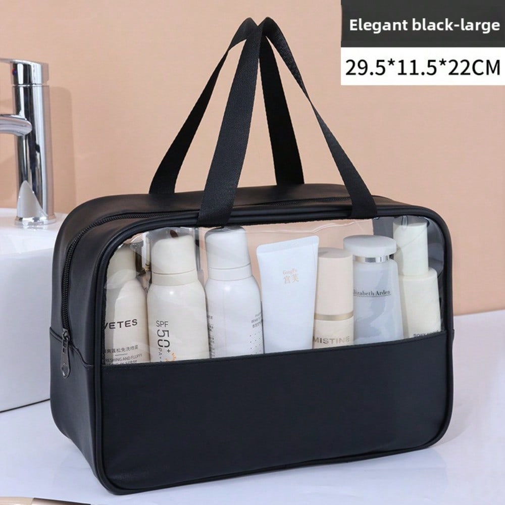 Large-capacity Cosmetic Bag Female Transparent New Portable High-value Cosmetic Storage Bag Waterproof Travel Bag Toilet Bag