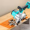 Multipurpose Cutting Guide Base Plate With Adjustable Height Angle Setting And Nonslip Surfaces For Woodworking
