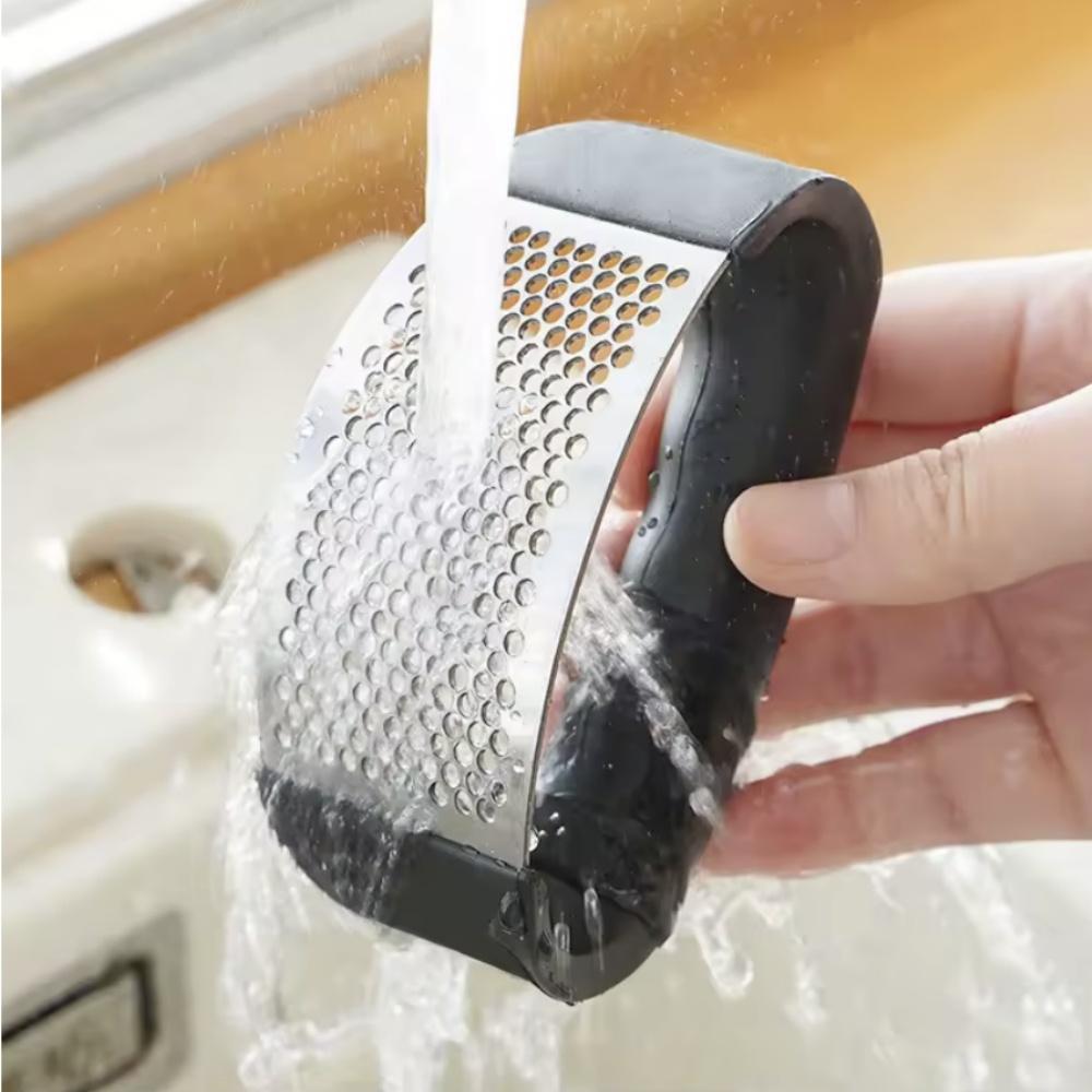 Nerezový lis na česnek Drtič Ruční mlýnek na česnek Sekání Nástroj na česnek Ovoce Zelenina Nářadí Kuchyňské doplňky Gadget