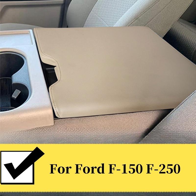 Gloves Car Black Microfiber Leather Armrest Cover Supple For Ford F-150 F-250 Door Armrest Panel Cover Trim Auto Interior