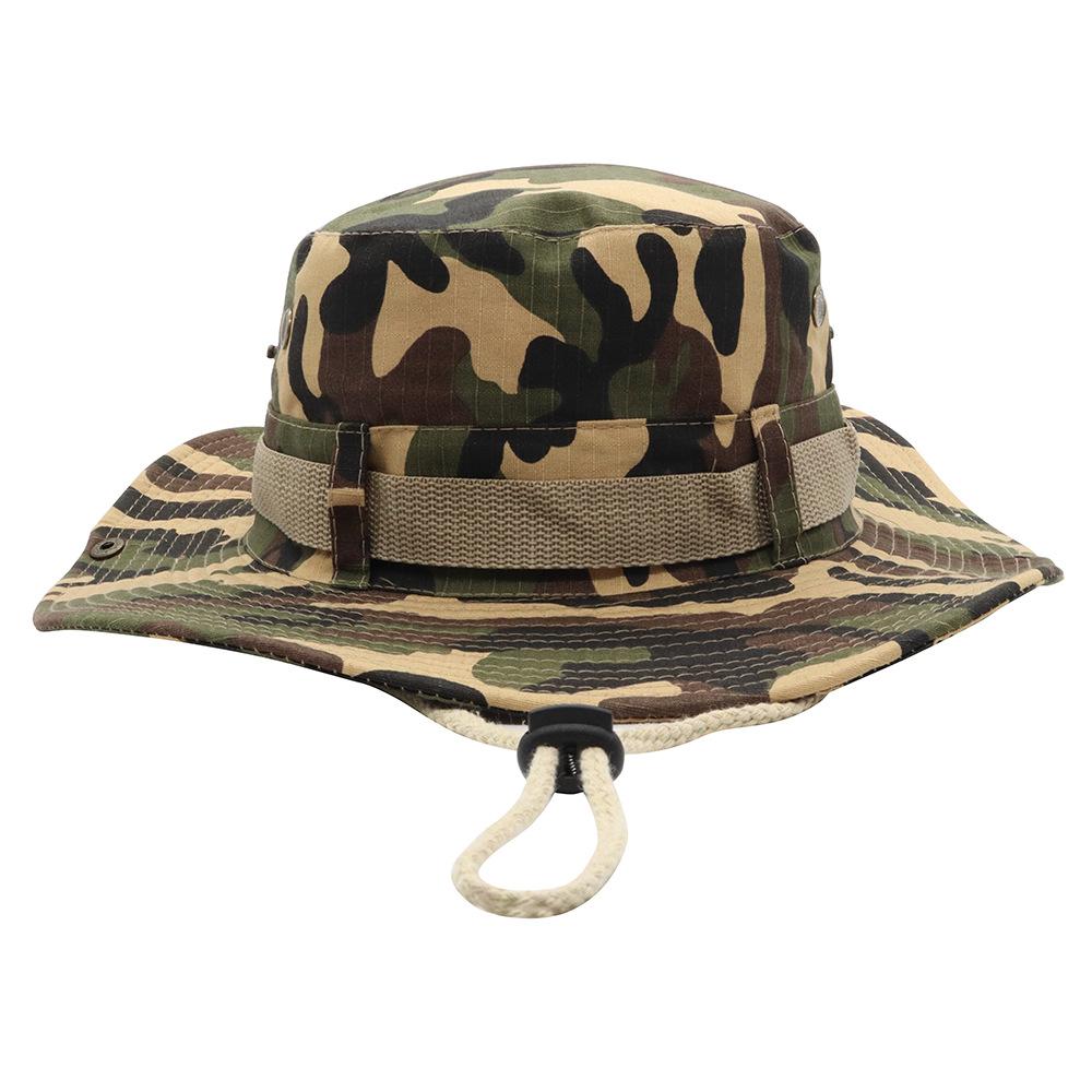 Outdoor Men's Solid Big Eaf Sun Hat Bucket Hat -UV Protection Women Bucket Hat Summer Hiking For Fishing Camper Camp Cap