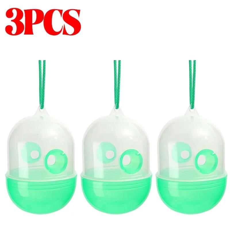 1-10PCS Reusable Fly Trap Hanging Wasp Hornet Catcher Plastic Insect Trap for Garden Orchard Farm Outdoor Pest Control