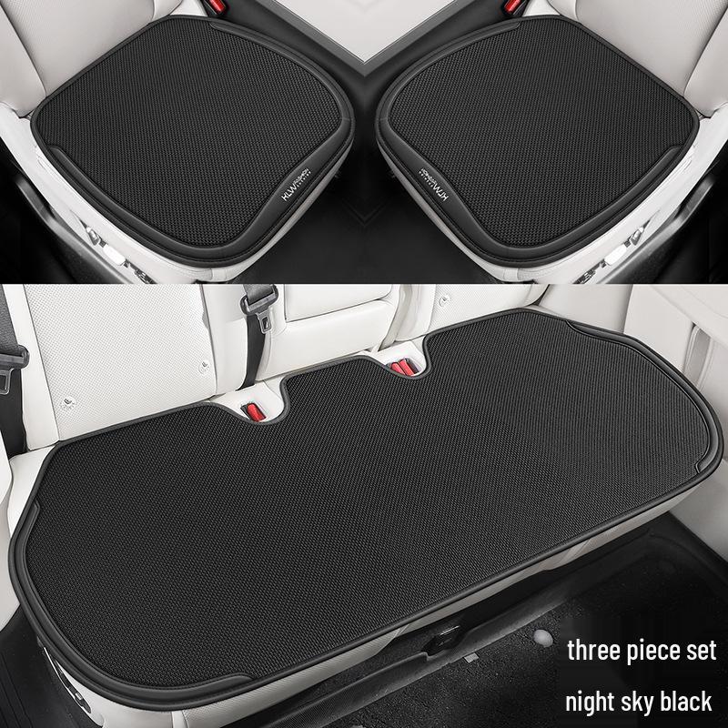 2026 New Ice Linen Car Seat Cushion Set: Breathable Ventilated Three-Piece or Seven-Piece for Spring/Summer