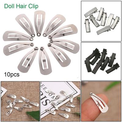 Kids Toys DIY Dolls Hairpin Doll Head Clips Headwear Children Hair Clip Mini Matal/Plastic Headclip