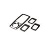 Fit For BMW X3 E83 2006-2010 Real Carbon Fiber Window Lock Lift Panel Trim Frame