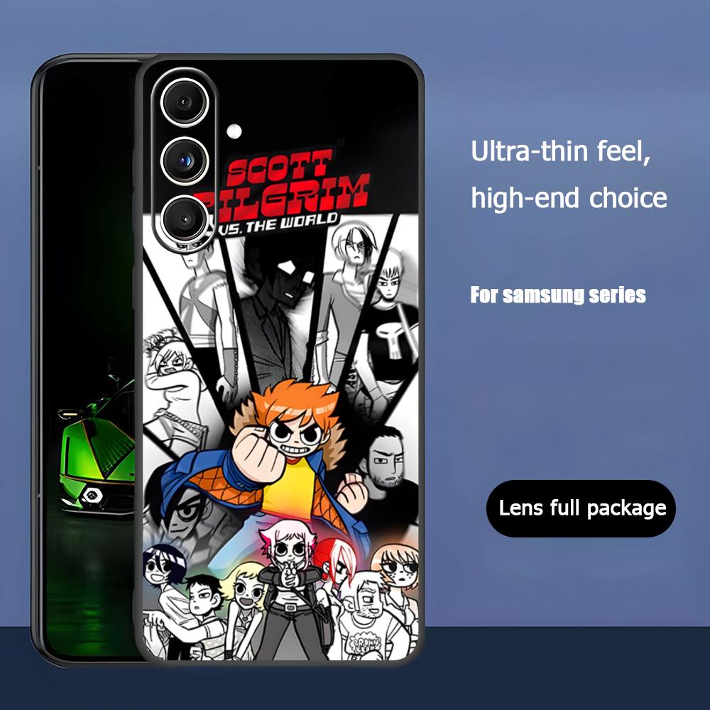 Anime Scott Pilgrim Takes Off Phone Case For Samsung Galaxy S26 S25 S24 S23 S22 S21 Plus Ultra Note20 Soft Black