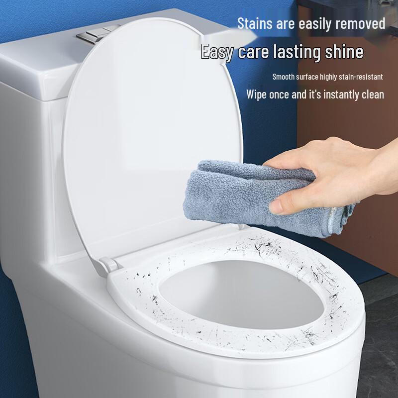 Asiento de Inodoro Larsd Universal con Forma de O, Cierre Suave y Liberación Rápida