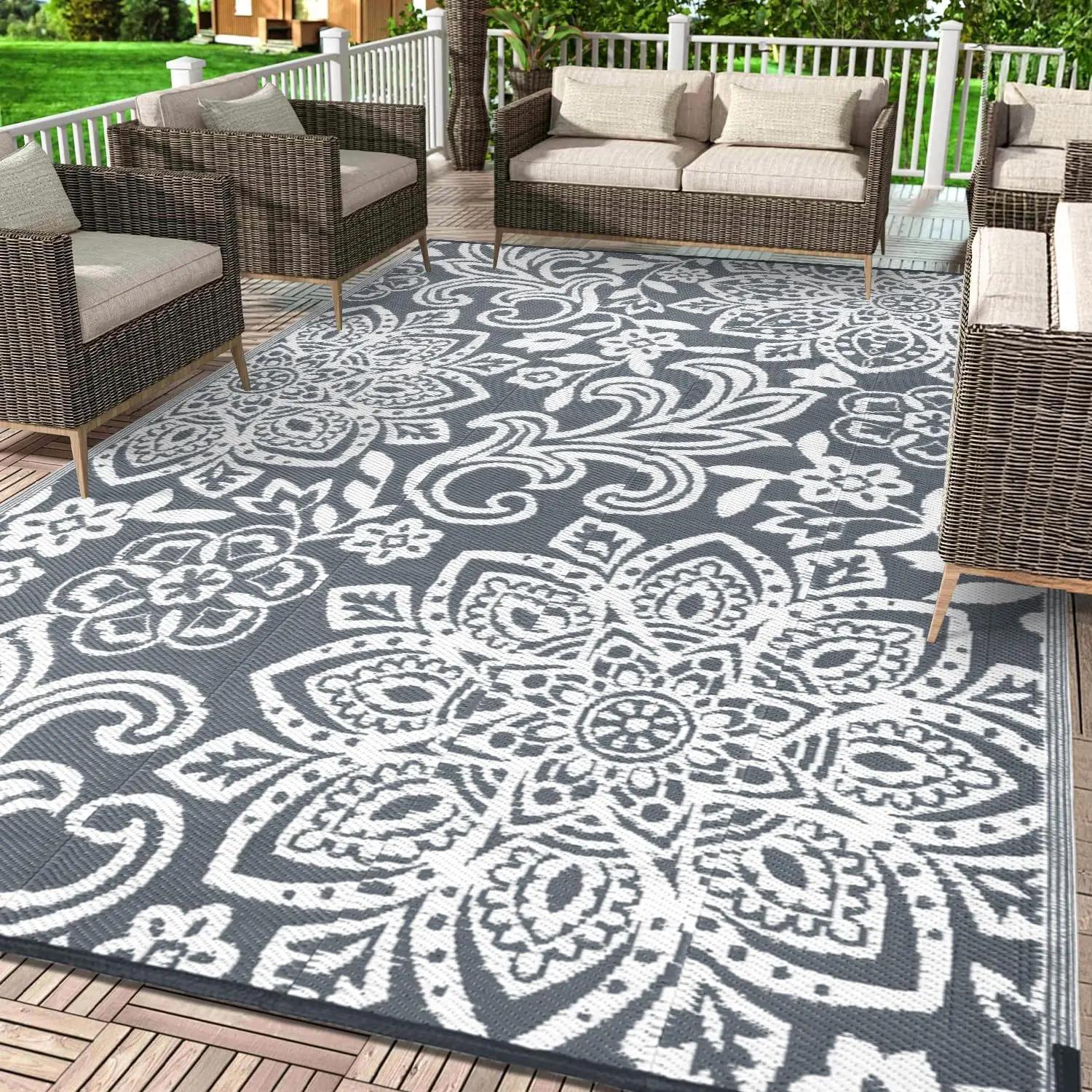 Mandala Outdoor Rug Foldable Portable Picnic